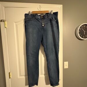 Torrid Bombshell Skinny Button fly Jeans